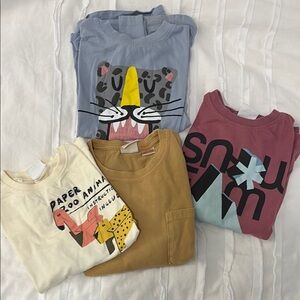 Bundle Zara Cream Graphic T-Shirt